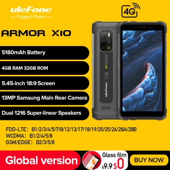 Armor X10 Ulefone Izturīgs Tālrunis 4GB +32GB 5180mAh Globālo Versiju, Ūdensizturīgs Viedtālrunis 5.45