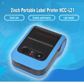2 collu Portatīvo Bezvadu 58mm Bluetooth Siltuma etiķešu Printeri (HCC-L21)