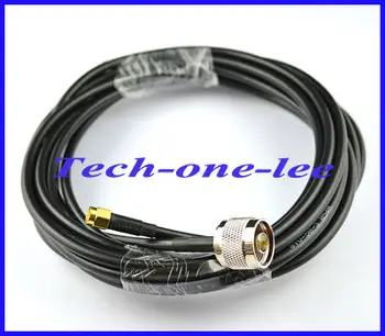 5 gabali/daudz Izvadu kabeli Taisni SMA male Plug N Male Plug connector pagarinātāju RG58 5 M